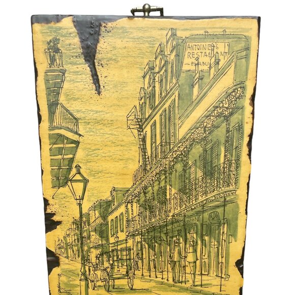 Franz Weiss St Louis Street Vieux Carre New Orleans Wooden Print French Quarter - Picture 1 of 4